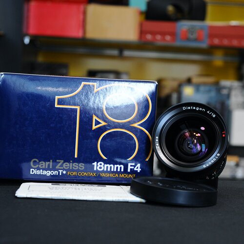 二手康泰时CONTAX 18mm F4 MMJ CY口广角定焦老镜头近新