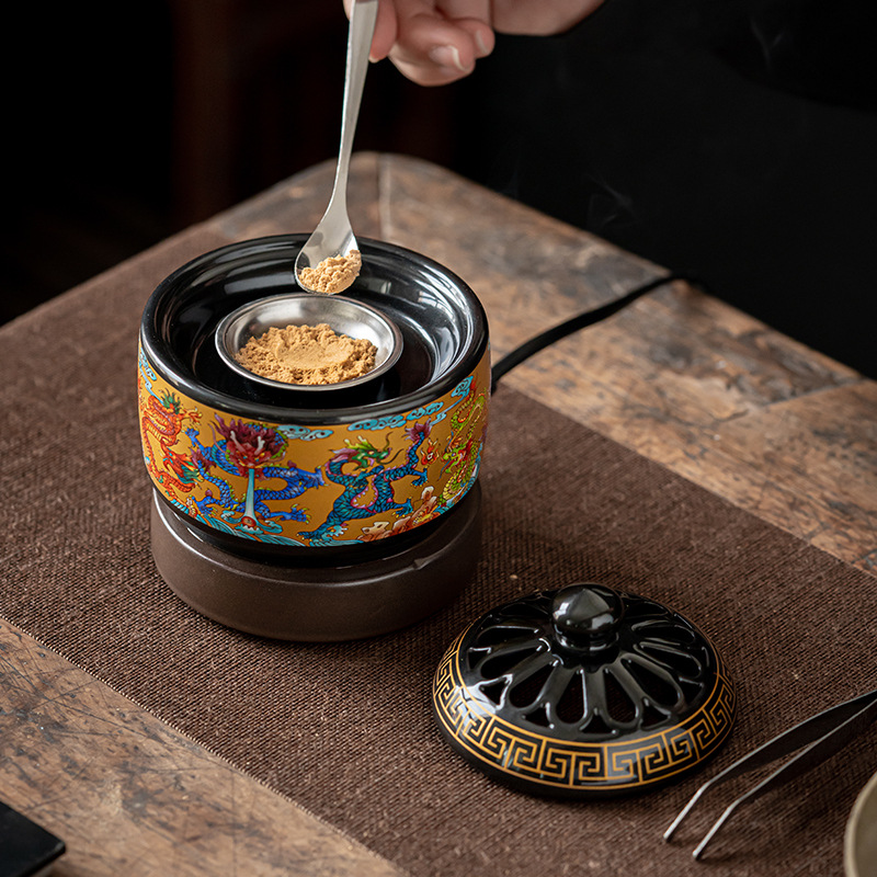 安隆堂珐琅电子香薰炉