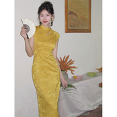 复古立领改良年轻款 新中式 旗袍收腰气质 江月 Haze禾枝