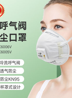 一护PM2.5随弃式非油性颗粒物防护口罩6006V型(10只）