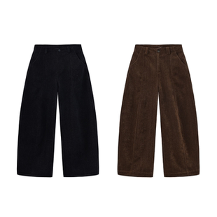 Happy Prescription 小个子友好微蓬廓形复古灯芯绒连腰气球裤