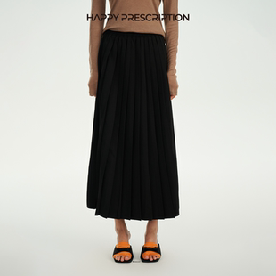 【博主推荐】Happyprescription 快乐药方基础休闲经典两色百褶裙