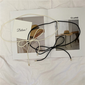 韩版 毛衣连衣裙腰链百搭绳子腰带打结女士皮草腰封细带子收腰显瘦