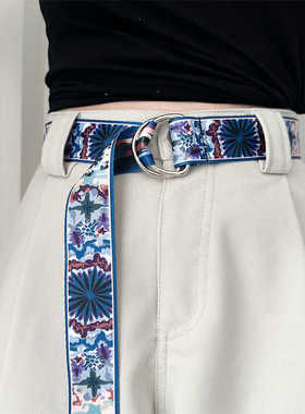 复古民族风帆布皮带男女通用休闲百搭学生牛仔裤带腰带韩版BF时尚