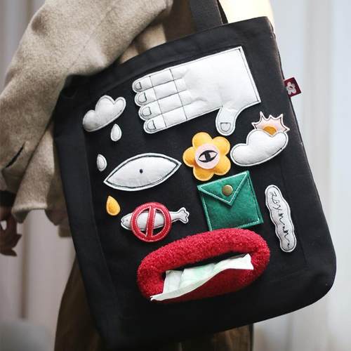 织布云麻麻大容量单肩包个性潮流