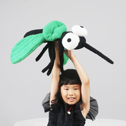 蚊子玩偶儿童陪睡玩具墙壁装饰物