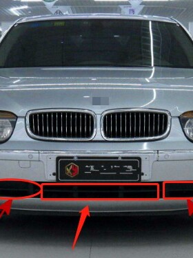 适用于02-04老款7系E66前杠通风网730Li735Li进气下格栅745前雾灯