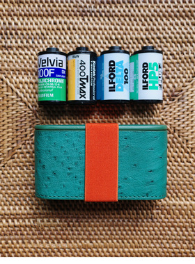 cam-in 2020真皮 135/120胶卷防X光防曝光辐射保护盒 保护包