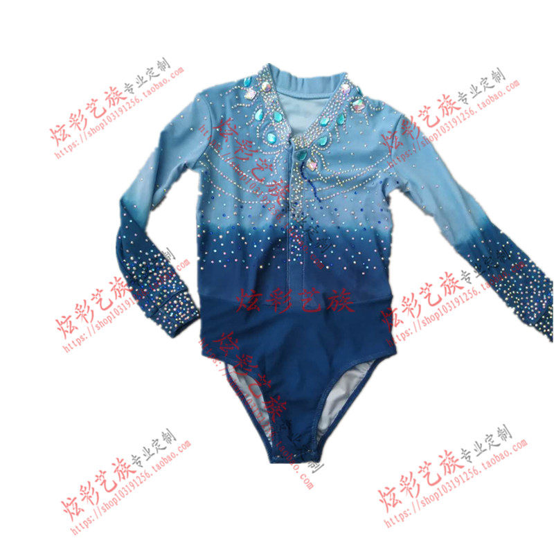 成人儿童花样滑冰服花样游泳衣溜冰服体操服滑冰表演服韵律操服男