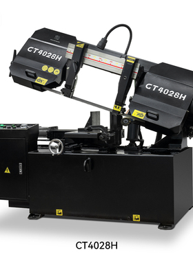 呲铁CT4028H液压金属带锯床半自动锯床双立柱卧式金属切割机锯床