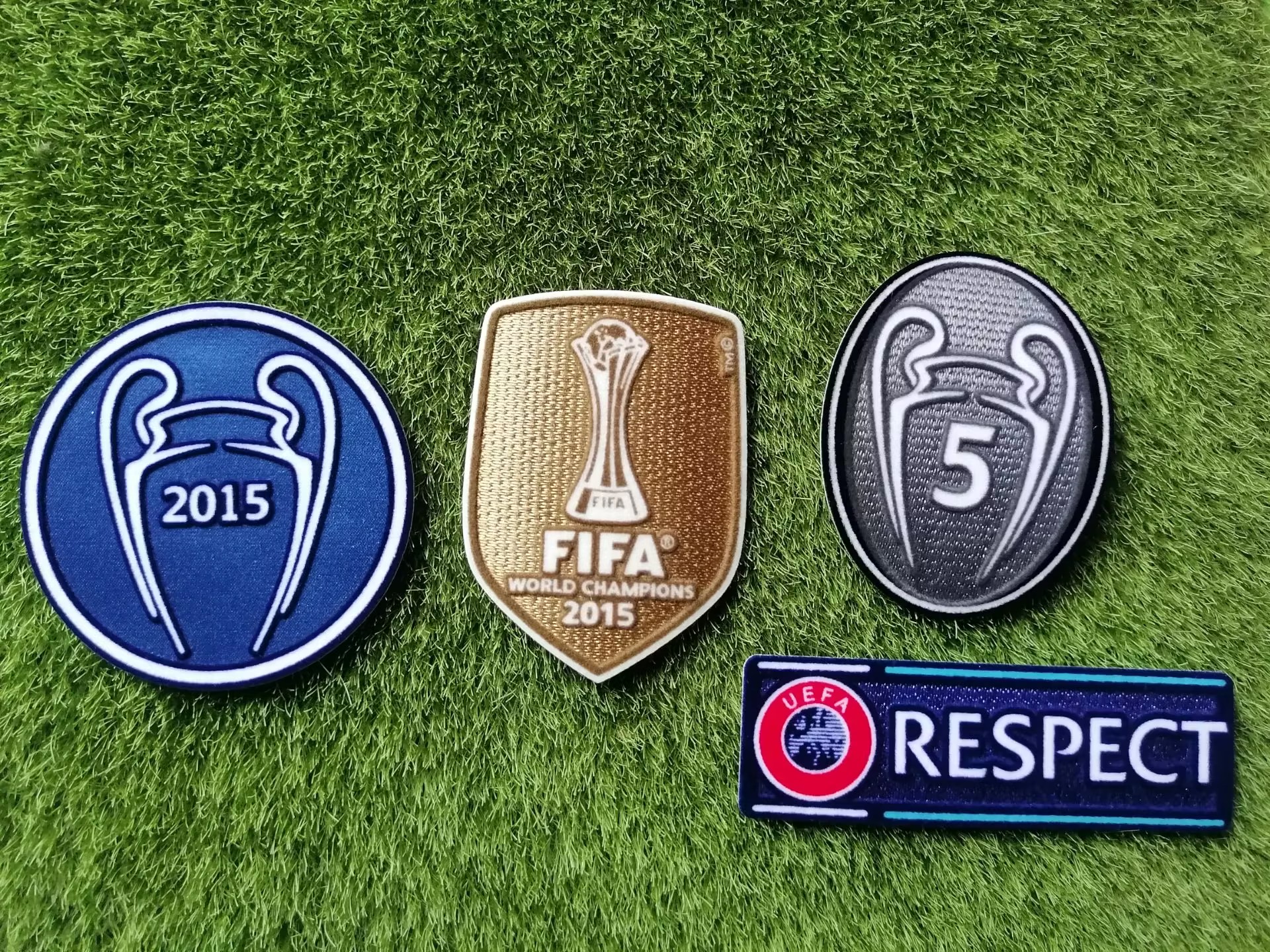 2015巴萨欧冠臂章10号梅西内马尔苏亚雷斯热转印植绒臂章