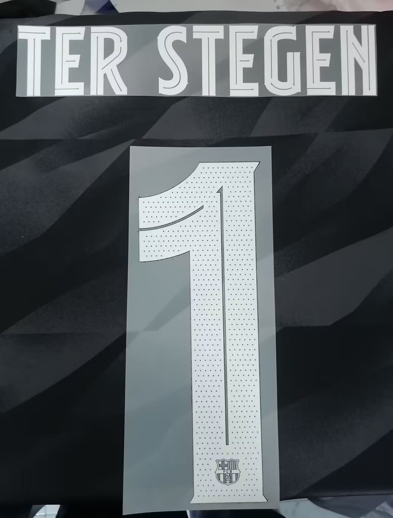 2023巴萨门将1号特尔施特根印字#1 TER STEGEN印号热转印烫画