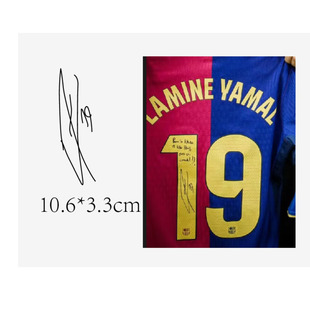 2025巴萨19号亚马尔签名印签热转印印字印号