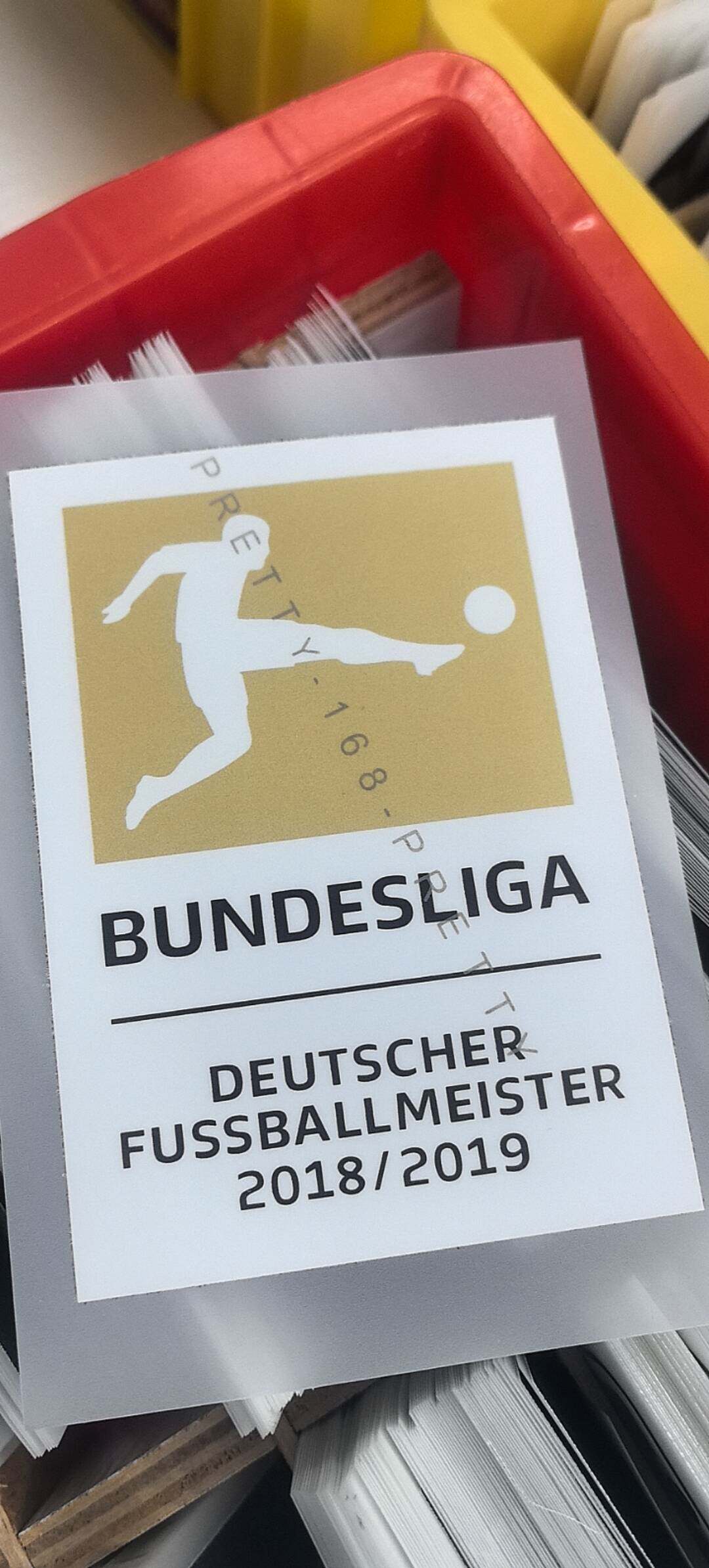 2018-2019德甲卫冕臂章夺冠臂章热转印Soccer Patch Badge