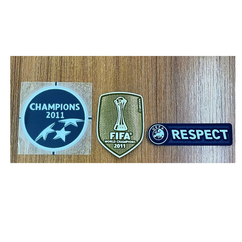 2011巴萨欧冠臂章2011世俱杯金盾10号梅西苏亚雷斯内马尔足球徽章