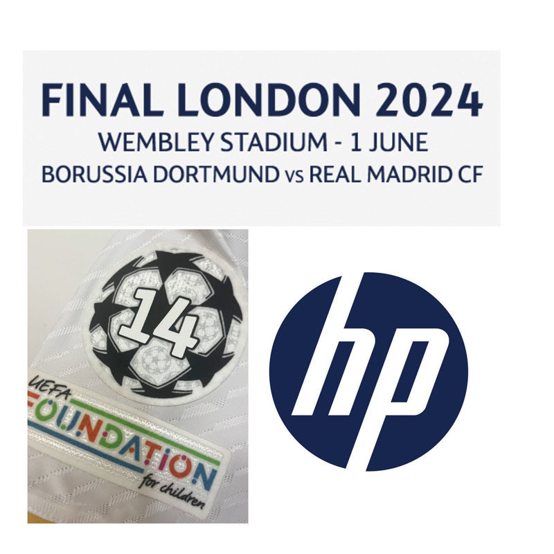 2024欧冠决赛皇马对赛FINAL LONDON  2024 Patch热转印臂章