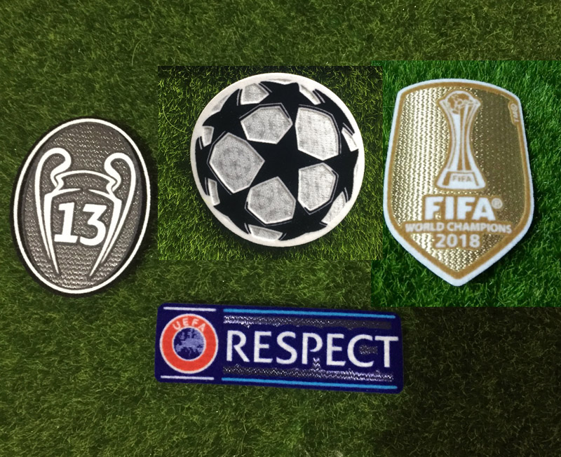 皇马卫冕公平冠军植绒臂章