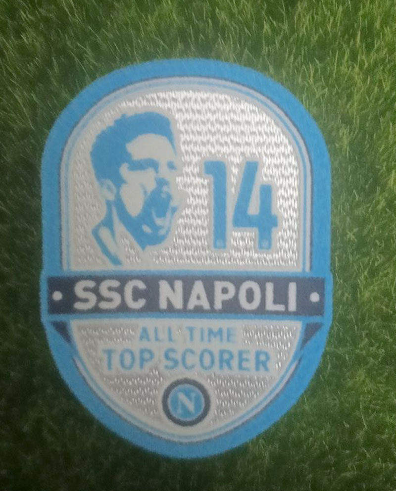2019那不勒斯射手臂章14号梅尔滕斯All Time Top Scorer Patch