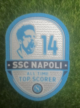 2019那不勒斯射手臂章14号梅尔滕斯All Time Top Scorer Patch