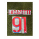 Nameset热转印印字印号 LACAZETTE 法甲里昂91号拉卡泽特印字