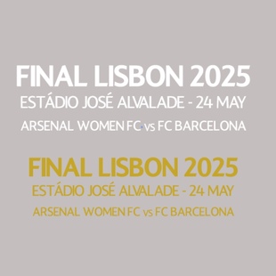 2025女足欧冠决赛对赛阿森纳对阵巴萨女足热转印印字印号