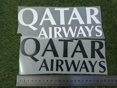 2023巴黎胸前赞助qatar airway热转印足球印字印号