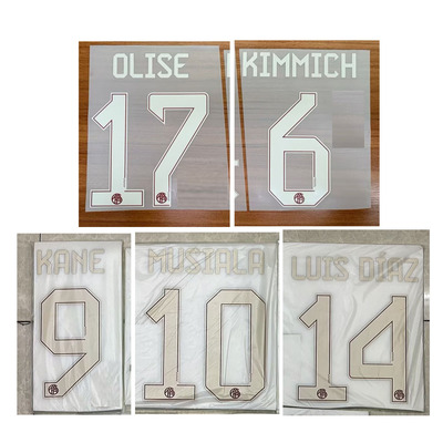 2526德甲安联二客印字6号基米希穆西亚拉迪亚斯奥利塞热转印印号