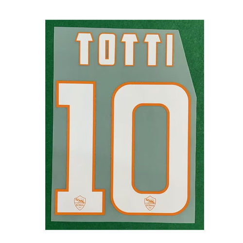 14-15罗马主场10号托蒂号码#10 TOTTI Nameset热转印印字印号