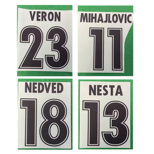 98-00拉齐奥主场印字13号内斯塔18号内德维德23号贝隆热转印印号
