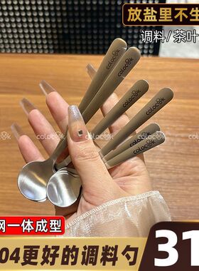 colocook 316不锈钢调料勺耐腐蚀小盐勺控盐勺咖啡勺搅拌勺