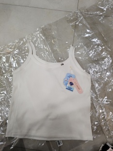 必娇雅d458短宽加肥吊带背心春秋夏螺纹棉全场两件59.9