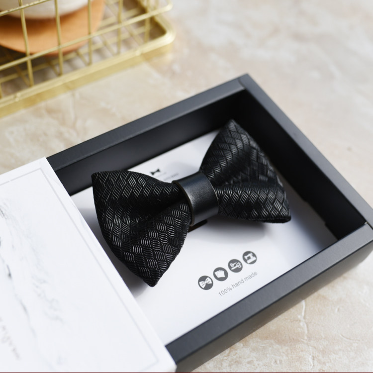 MERLINSTUDIO男士领结进口牛皮植鞣结婚婚礼英伦韩版蝴蝶结bowtie