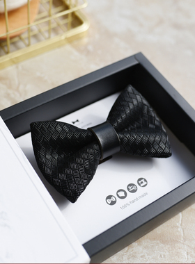 真皮手工领结bowtie优惠欧美时尚