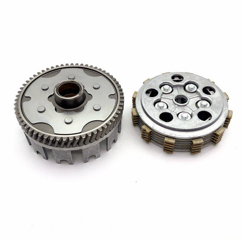 适用铃木王GS125离合器总成 钻豹HJ125K离合器小古摩擦片铁片总成