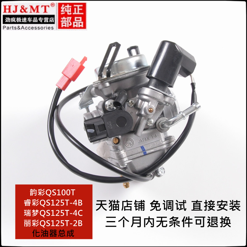 适用铃木韵彩QS100T-B丽彩睿彩QS125T-2B-4B-4C化油器国三电感器