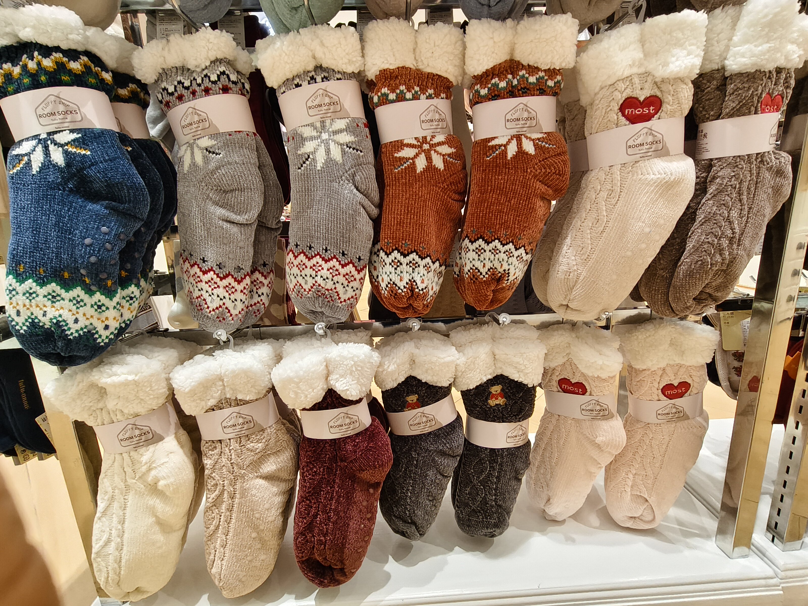 tutuanna25年秋冬新款女士袜子舒适柔软亲肤保暖短袜