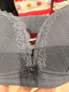 tutuanna专柜正品24秋季新款蕾丝花边内衣女有钢圈条纹小胸聚拢