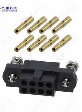 M80-4600805《CONN RCPT 8POS CRIMP 22AWG GOLD》