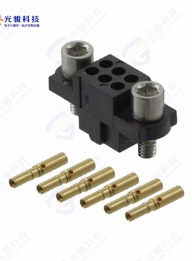 M80-4800605《CONN RCPT 6POS CRIMP 22AWG GOLD》