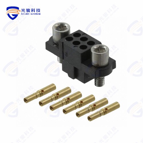 M80-4800605《CONN RCPT 6POS CRIMP 22AWG GOLD》