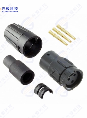 8280-3SG-516《CONN RCPT FMALE 3POS GOLD CRIMP》