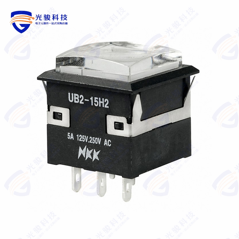 UB215KKW016CF-1JB 《SWITCH PUSHBUTTON SPDT 5A 125V》