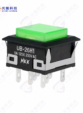 UB26KKW015F-FF 《SWITCH PUSHBUTTON DPDT 5A 125V》