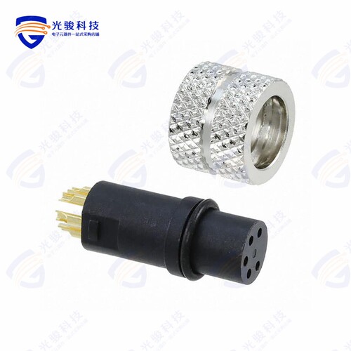 854-005-203RLS1《CONN PLUG FMALE 5P GOLD SLDR CUP》