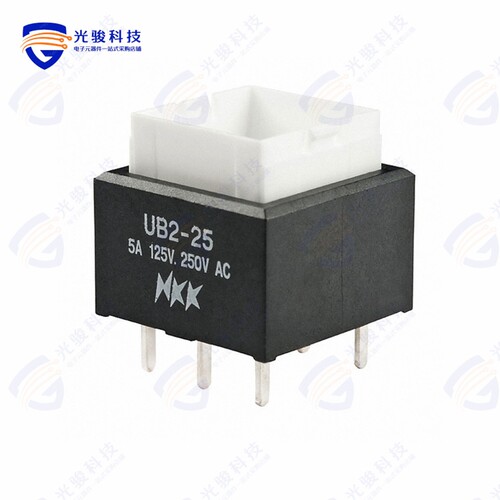 UB225SKW03N 《SWITCH PUSHBUTTON DPDT 5A 125V》
