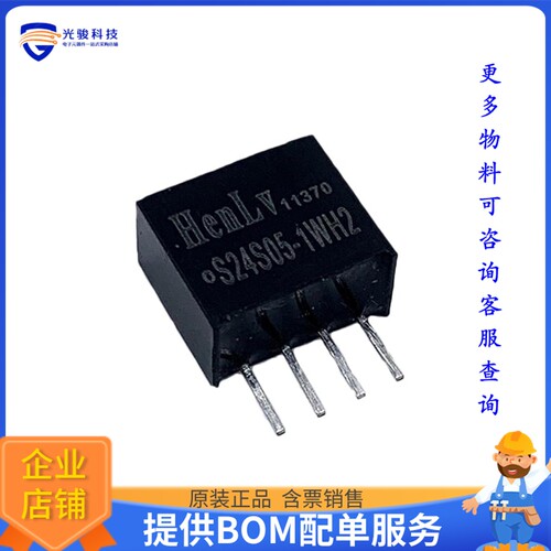 S24S15-1WH2电源模块【DC DC CONVERTER 15V 1W】