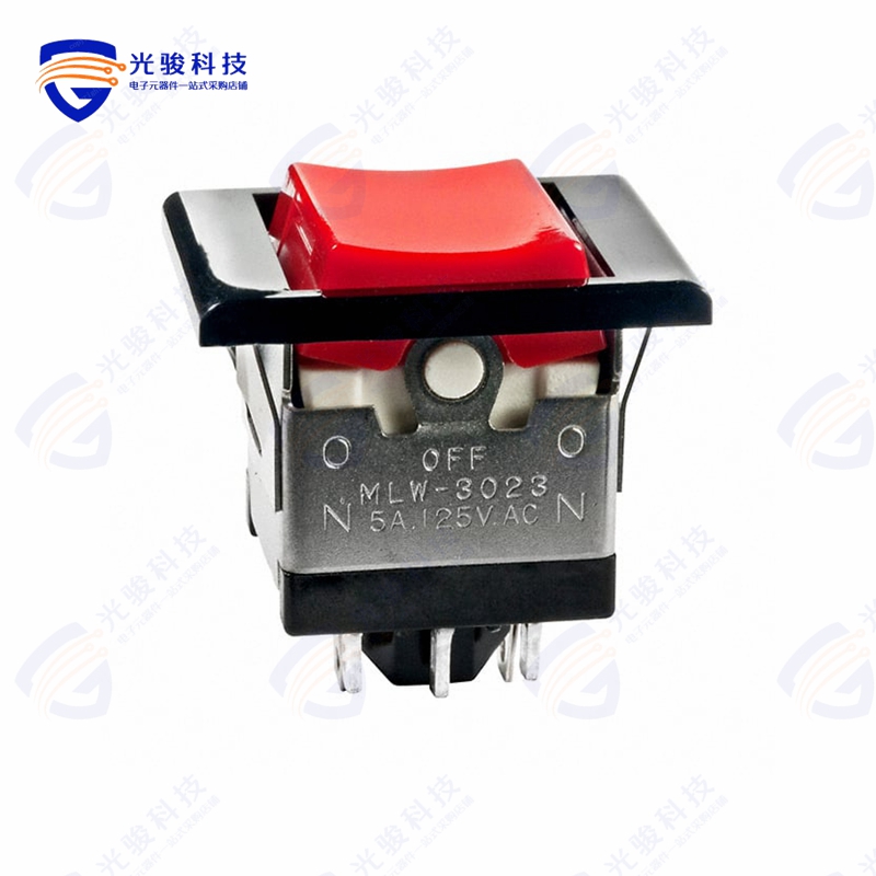MLW3023-12-RB-1A《SWITCH ROCKER DPDT 5A 125V》