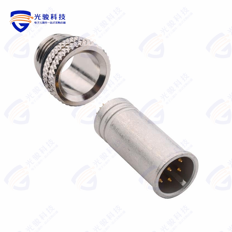 858-008-103RLS4《CONN RCPT MALE 8P GOLD SLDR CUP》