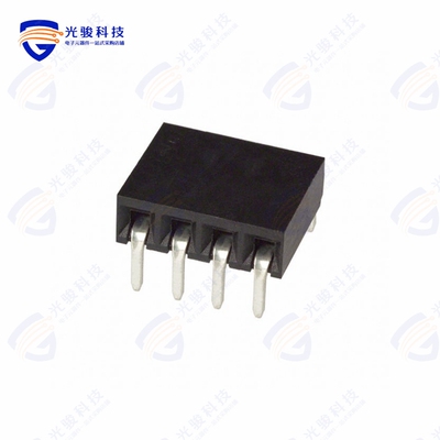 5535676-3《CONN RCPT 4POS 0.1 GOLD PCB R/A》
