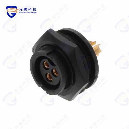 4182-3SG-3ES《CONN RCPT FMALE 3P GOLD SLDR CUP》